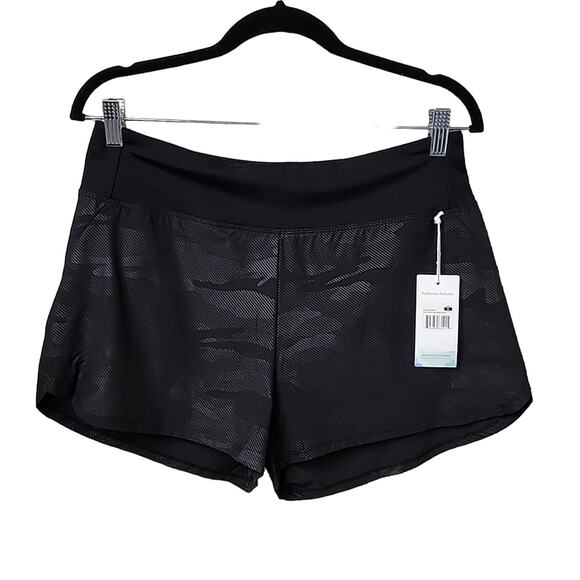 Balance Collection Athletic Shorts Black Camo Womens Size Small NEW - Picture 1 of 10